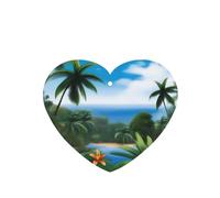 Ambientadores de aire en forma de corazón para coche, diseño de cielo tropical, 6 unidades, tabletas de aromaterapia para coche, armario, zapatero, elimina olores