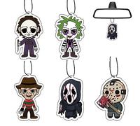 Ambientadores de aire para coche, accesorio de terror de Halloween, decoración de Halloween, habitación fresca, regalos para hombres y mujeres, paquete de 5