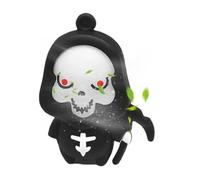Ambientadores de aire para coche, clips de ventilación, abrazadera de perfume de calavera de terror, clip de decoración de salida de aire acondicionado de coche, accesorios interiores de vehículos de