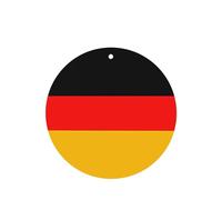 Ambientadores de aire para coche, diseño de bandera de Alemania, 6 unidades, forma redonda, para colgar, tabletas de aromaterapia, ambientadores perfumados para dormitorio y baño