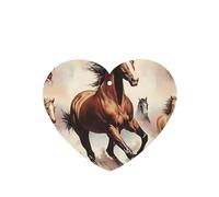 Ambientadores de aire para coche, diseño de caballo, 6 unidades, en forma de corazón, para colgar, aromaterapia, ambientadores perfumados para dormitorio y baño