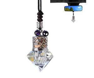 Ambientadores de coche | Ambientadores de vidrio - accesorios interiores para automóviles, distribución mejorada del olor, pescador de aceptación de fragancias recargables para espejos retrovisores