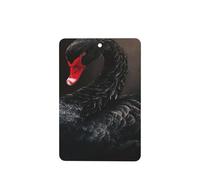 Ambientadores de coche Black Feathers Swan, 4 unidades, tarjetas perfumadas colgantes, tarjetas perfumadas para coche, tabletas de aromaterapia