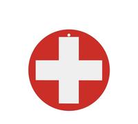 Ambientadores de coche con bandera suiza, juego de 4 tarjetas colgantes perfumadas de lavanda para el interior del vehículo, decoración de fragancia impresa de doble cara para el armario del coche y