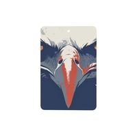 Ambientadores de coche con cara de águila calva, 4 unidades, tarjetas perfumadas colgantes, tarjetas perfumadas para tabletas de aromaterapia de coche