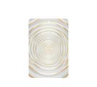 Ambientadores de coche con centro concéntrico Cercleswave blanco dorado, 4 unidades, tarjetas perfumadas colgantes, tarjetas perfumadas para coche, tabletas de aromaterapia