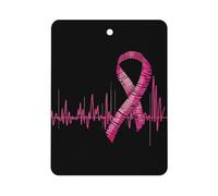 Ambientadores de coche con cinta de latido del corazón para el cáncer de mama, fragancia, espejo retrovisor, perfumado, tabletas de aromaterapia, accesorios de decoración interior