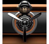 Ambientadores de coche con clip de ventilación, difusor de coche Bear Pilot para hombres, difusor de aromaterapia de oso para automóvil, fragancia de larga duración, accesorios decorativos para