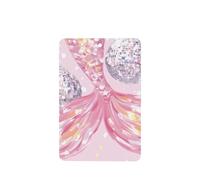 Ambientadores de coche con colas y bola de discoteca rosas, 4 unidades, tarjetas perfumadas colgantes, tarjetas perfumadas para coche, tabletas de aromaterapia