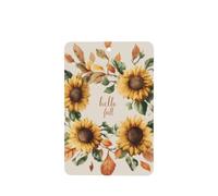 Ambientadores de coche con corona de otoño de acuarela con girasoles, 4 tarjetas perfumadas colgantes, tarjetas perfumadas para coche, tabletas de aromaterapia