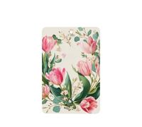 Ambientadores de coche con corona floral de acuarela con tulipanes rosados, 4 tarjetas perfumadas colgantes, tarjetas perfumadas para coche, tabletas de aromaterapia