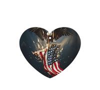 Ambientadores de coche con diseño de águila calva norteamericana, 10 unidades, para hojas colgantes perfumadas para baño, con cuerda