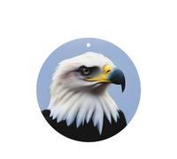 Ambientadores de coche con diseño de águila de mar de cabeza blanca, 6 unidades, forma redonda, para colgar, tabletas de aromaterapia, ambientadores perfumados para dormitorio y baño