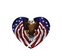 Ambientadores de coche con diseño de águila patriótica de la bandera de Estados Unidos, 4 unidades, para colgar, desechables, para vehículos, aroma a lavanda