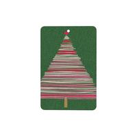 Ambientadores de coche con diseño de árbol de Navidad, líneas rosadas y rojas, 4 unidades, tarjetas perfumadas colgantes, tarjetas perfumadas para coche, tabletas de aromaterapia