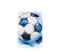 Ambientadores de coche con diseño de balón de fútbol azul y blanco, 4 unidades, tarjetas perfumadas colgantes, tarjetas perfumadas para coche, tabletas de aromaterapia