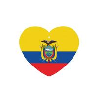 Ambientadores de coche con diseño de bandera de Ecuador, 4 unidades, en forma de corazón, para colgar en tabletas de aromaterapia, ambientadores perfumados para dormitorio y baño