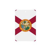 Ambientadores de coche con diseño de bandera de Florida, 4 unidades, rectangulares colgantes, tabletas de aromaterapia, ambientadores perfumados para dormitorio y baño