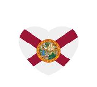Ambientadores de coche con diseño de bandera de Florida, 6 unidades, en forma de corazón, para colgar en tabletas de aromaterapia, ambientadores perfumados para dormitorio y baño