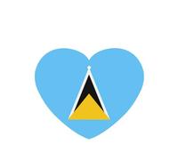 Ambientadores de coche con diseño de bandera de Santa Lucía, 6 unidades, en forma de corazón, para colgar en tabletas de aromaterapia, ambientadores perfumados para dormitorio y baño