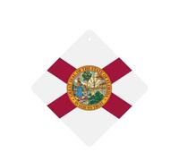 Ambientadores de coche con diseño de bandera del estado de Florida, juego de 6 piezas para colgar, proporciona un aroma duradero para automóvil y hogar