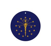 Ambientadores de coche con diseño de bandera del estado de Indiana, juego de 6 piezas para colgar, proporciona un aroma duradero para automóvil y hogar