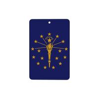 Ambientadores de coche con diseño de bandera del estado de Indiana, juego de 6 piezas para colgar, proporciona un aroma duradero para automóvil y hogar