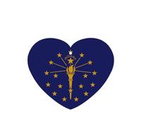 Ambientadores de coche con diseño de bandera del estado de Indiana, juego de 6 piezas para colgar, proporciona un aroma duradero para automóvil y hogar