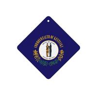 Ambientadores de coche con diseño de bandera del estado de Kentucky, juego de 6 tarjetas para colgar, proporciona un aroma duradero para automóvil y hogar