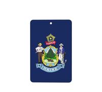 Ambientadores de coche con diseño de bandera del estado de Maine, juego de 6 tarjetas para colgar, proporciona un aroma duradero para automóvil y hogar