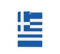 Ambientadores de coche con diseño de bandera griega, juego de 4 piezas, para coches y hogar, fragancia de lavanda de larga duración