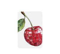 Ambientadores de coche con diseño de bola de discoteca de cereza, 4 unidades, tarjetas perfumadas colgantes, tarjetas perfumadas para coche, tabletas de aromaterapia