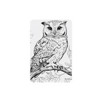 Ambientadores de coche con diseño de búho blanco y negro, 4 unidades, tarjetas perfumadas colgantes, tarjetas perfumadas para coche, tabletas de aromaterapia