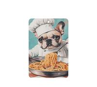 Ambientadores de coche con diseño de bulldog francés Dressed As A Chef, 4 tarjetas perfumadas colgantes, tarjetas perfumadas para coche, tabletas de aromaterapia