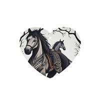 Ambientadores de coche con diseño de caballo en el bosque, 6 unidades, en forma de corazón, para colgar en tabletas de aromaterapia, ambientadores perfumados para dormitorio y baño