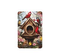 Ambientadores de coche con diseño de cabaña de madera, 4 unidades, para colgar, tarjetas perfumadas para coche, tabletas de aromaterapia