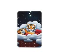 Ambientadores de coche con diseño de cachorros de tigre en las nubes, 4 unidades, rectangulares, para colgar en tabletas de aromaterapia, ambientadores perfumados para dormitorio y baño
