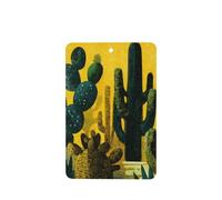 Ambientadores de coche con diseño de cactus en la noche del desierto de mediados de siglo, 4 tarjetas perfumadas colgantes, tarjetas perfumadas para coche, tabletas de aromaterapia