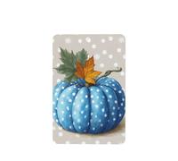 Ambientadores de coche con diseño de calabaza azul con hojas de otoño, 4 tarjetas perfumadas colgantes, tarjetas perfumadas para coche, tabletas de aromaterapia