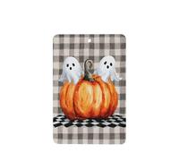 Ambientadores de coche con diseño de calabaza con dos lindos fantasmas, 4 tarjetas perfumadas colgantes, tarjetas perfumadas para coche, tabletas de aromaterapia