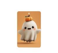 Ambientadores de coche con diseño de calabaza y fantasmas espeluznantes para Halloween, 4 unidades, tarjetas perfumadas colgantes, tarjetas perfumadas para coche, tabletas de aromaterapia