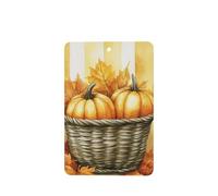 Ambientadores de coche con diseño de calabazas de acuarela en cesta vieja, 4 unidades, tarjetas perfumadas colgantes, tarjetas perfumadas para coche, tabletas de aromaterapia