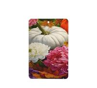Ambientadores de coche con diseño de calabazas y flores, 4 unidades, tarjetas perfumadas colgantes, tarjetas perfumadas para coche, tabletas de aromaterapia