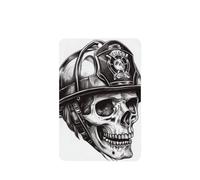 Ambientadores de coche con diseño de calavera con casco de bombero, 4 tarjetas perfumadas colgantes, tarjetas perfumadas para coche, tabletas de aromaterapia