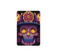 Ambientadores de coche con diseño de calavera de bombero con llamas de casco, 4 tarjetas perfumadas colgantes, tarjetas perfumadas para coche, tabletas de aromaterapia