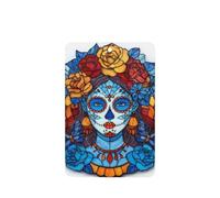 Ambientadores de coche con diseño de calavera y corona floral de vidrieras, 4 unidades, tarjetas perfumadas colgantes, tarjetas perfumadas para coche, tabletas de aromaterapia