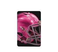 Ambientadores de coche con diseño de casco de fútbol americano rosa, 4 unidades, tarjetas perfumadas colgantes, tarjetas perfumadas para tabletas de aromaterapia de coche