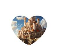 Ambientadores de coche con diseño de castillo de anime, 6 unidades, en forma de corazón, para colgar, aromaterapia, ambientadores perfumados para dormitorio y baño