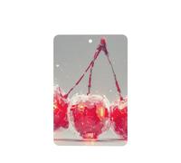 Ambientadores de coche con diseño de cerezas, 4 unidades, tarjetas perfumadas colgantes, tarjetas perfumadas para tabletas de aromaterapia de coche