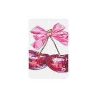 Ambientadores de coche con diseño de cerezas con lazo rosa, 4 unidades, tarjetas perfumadas colgantes, tarjetas perfumadas para coche, tabletas de aromaterapia